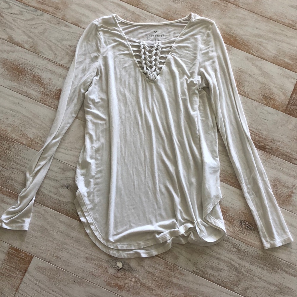 Long sleeve American eagle top